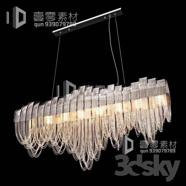 3DSKY MODELS – CEILING LIGHT – No.037 - thumbnail 1