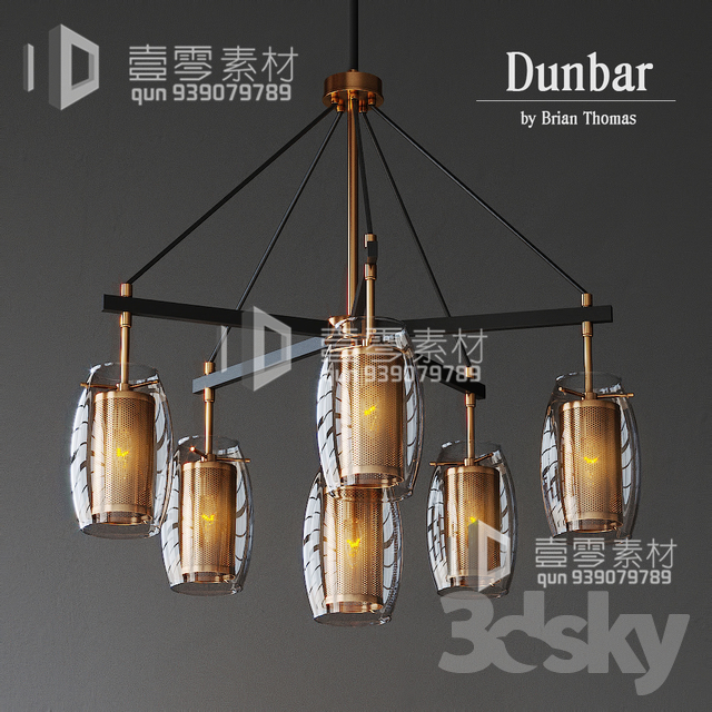 3DSKY MODELS – CEILING LIGHT – No.040 - thumbnail 1