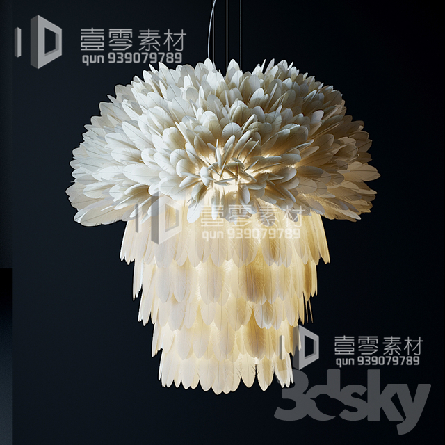 3DSKY MODELS – CEILING LIGHT – No.044 - thumbnail 1