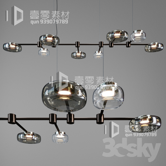 3DSKY MODELS – CEILING LIGHT – No.055 - thumbnail 1