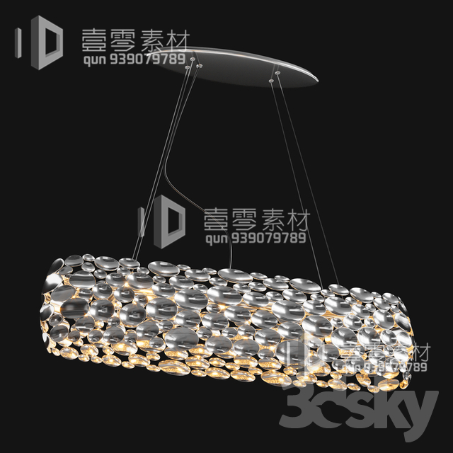 3DSKY MODELS – CEILING LIGHT – No.061 - thumbnail 1