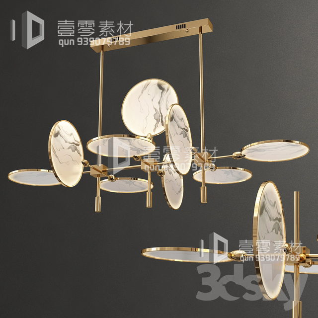 3DSKY MODELS – CEILING LIGHT – No.067 - thumbnail 1