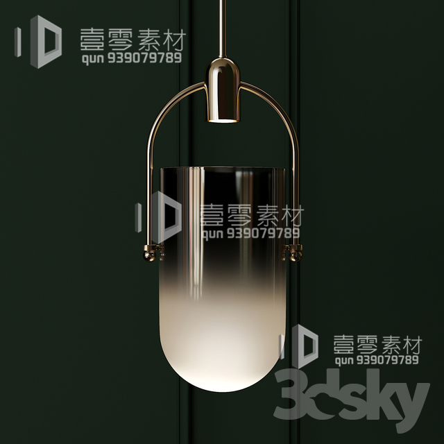 3DSKY MODELS – CEILING LIGHT – No.069 - thumbnail 1