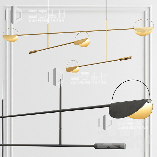 3DSKY MODELS – CEILING LIGHT – No.074 - thumbnail 1