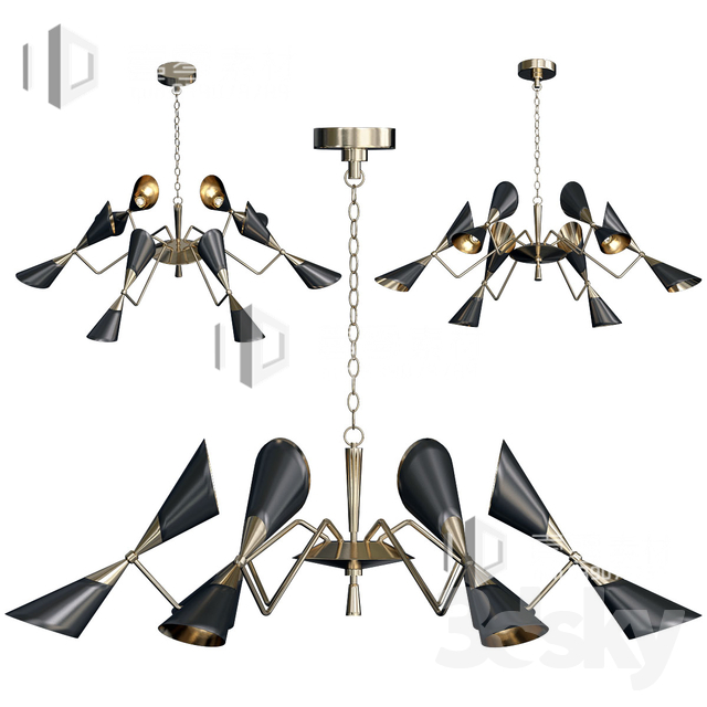 3DSKY MODELS – CEILING LIGHT – No.078 - thumbnail 1