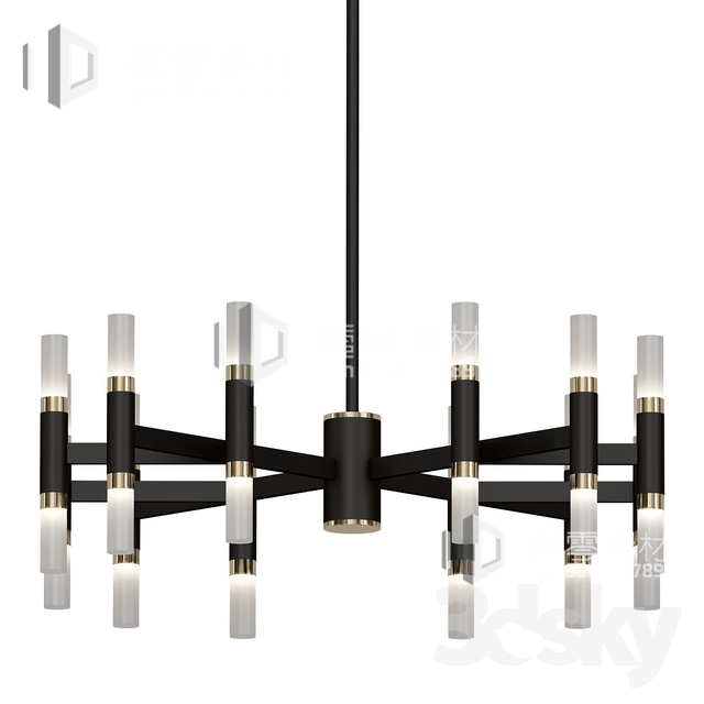 3DSKY MODELS – CEILING LIGHT – No.080 - thumbnail 1