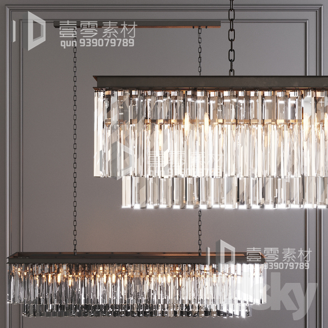 3DSKY MODELS – CEILING LIGHT – No.081 - thumbnail 1