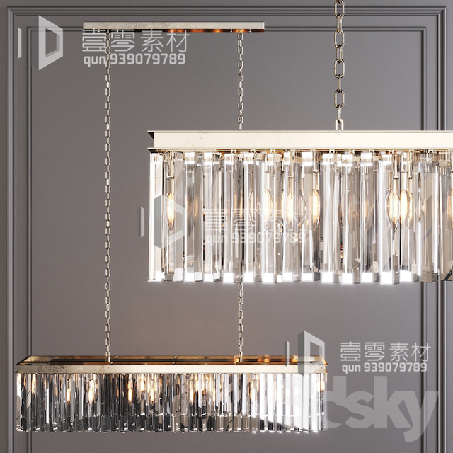 3DSKY MODELS – CEILING LIGHT – No.082 - thumbnail 1