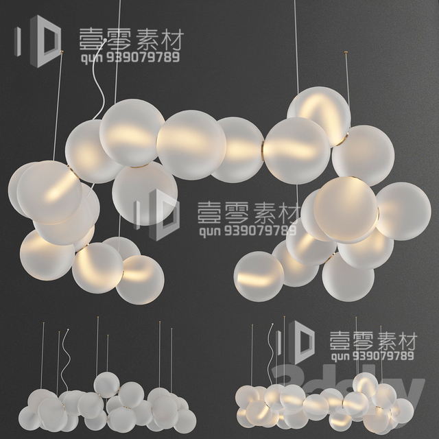 3DSKY MODELS – CEILING LIGHT – No.083 - thumbnail 1