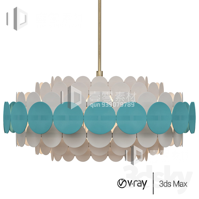 3DSKY MODELS – CEILING LIGHT – No.085 - thumbnail 1