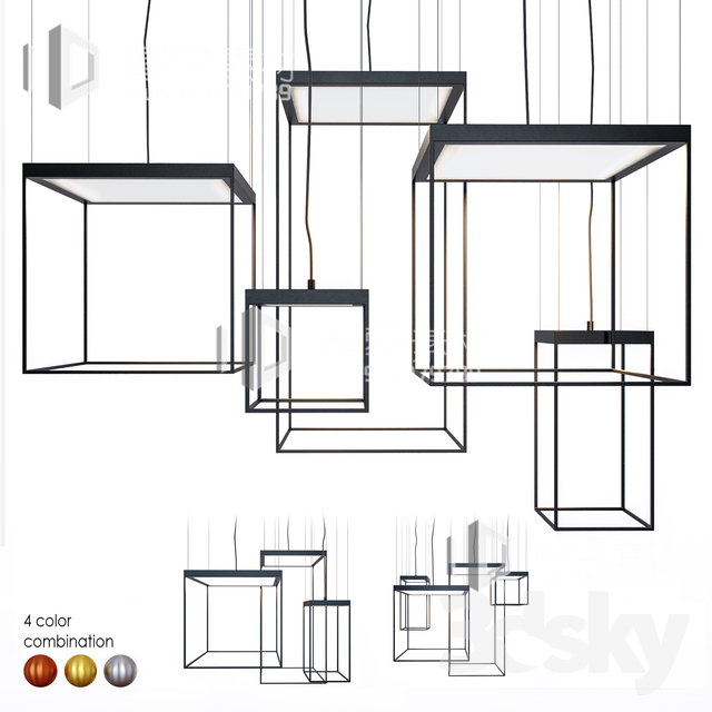 3DSKY MODELS – CEILING LIGHT – No.087 - thumbnail 1