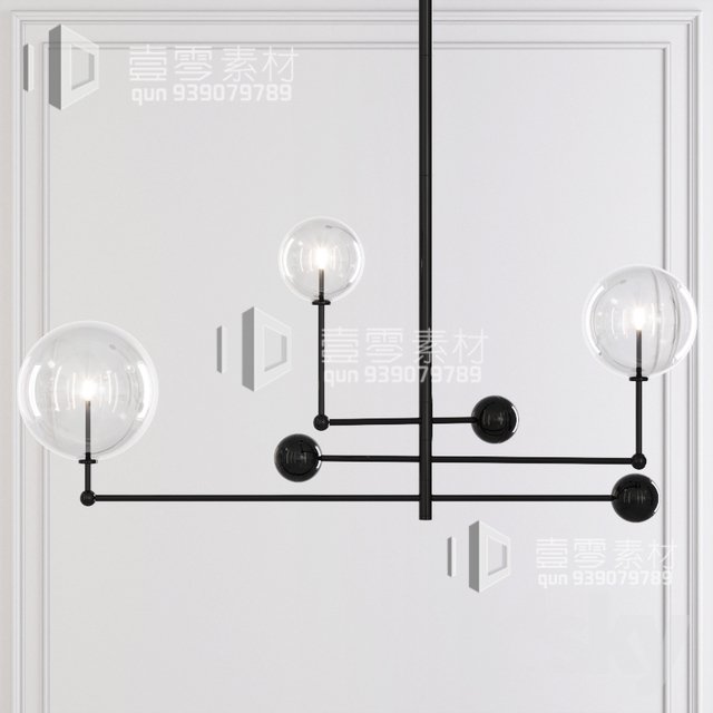 3DSKY MODELS – CEILING LIGHT – No.088 - thumbnail 1