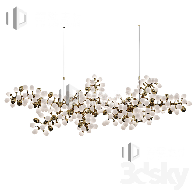 3DSKY MODELS – CEILING LIGHT – No.092 - thumbnail 1