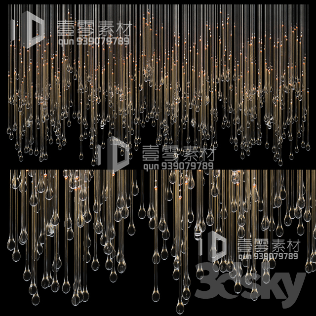 3DSKY MODELS – CEILING LIGHT – No.093 - thumbnail 1