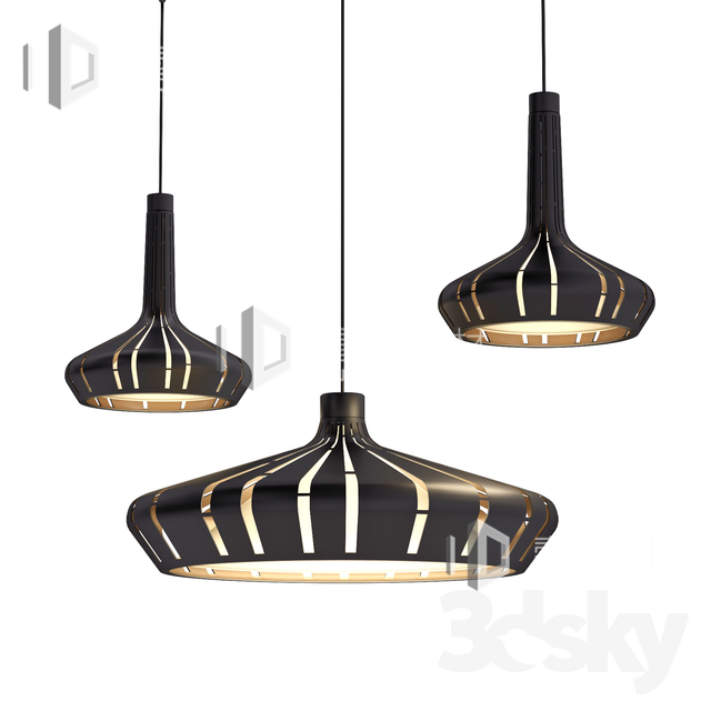 3DSKY MODELS – CEILING LIGHT – No.095 - thumbnail 1