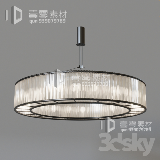 3DSKY MODELS – CEILING LIGHT – No.096 - thumbnail 1