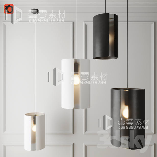 3DSKY MODELS – CEILING LIGHT – No.108 - thumbnail 1