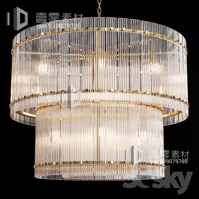 3DSKY MODELS – CEILING LIGHT – No.110 - thumbnail 1