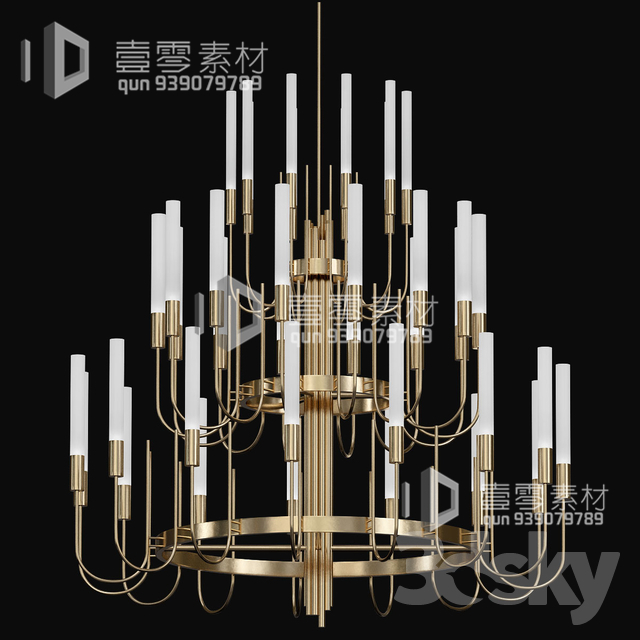 3DSKY MODELS – CEILING LIGHT – No.115 - thumbnail 1