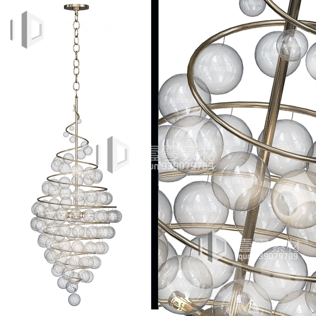 3DSKY MODELS – CEILING LIGHT – No.116 - thumbnail 1