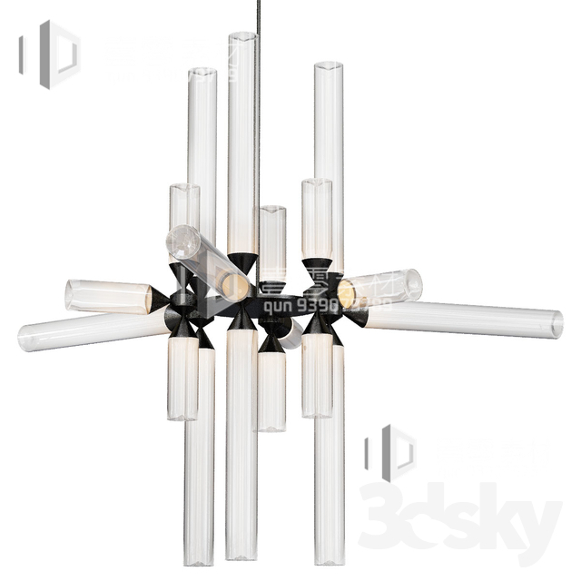 3DSKY MODELS – CEILING LIGHT – No.121 - thumbnail 1