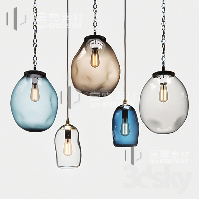 3DSKY MODELS – CEILING LIGHT – No.122 - thumbnail 1