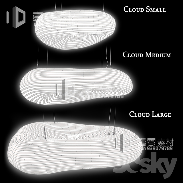 3DSKY MODELS – CEILING LIGHT – No.130 - thumbnail 1