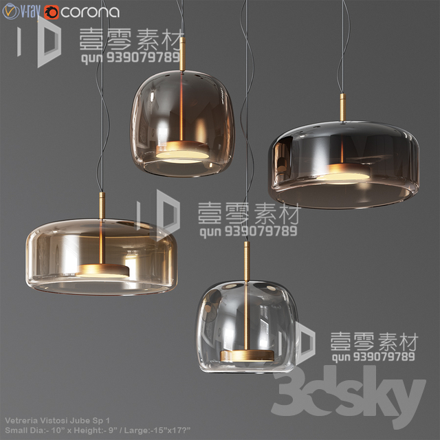 3DSKY MODELS – CEILING LIGHT – No.131 - thumbnail 1