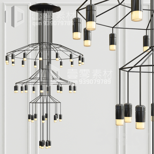 3DSKY MODELS – CEILING LIGHT – No.145 - thumbnail 1