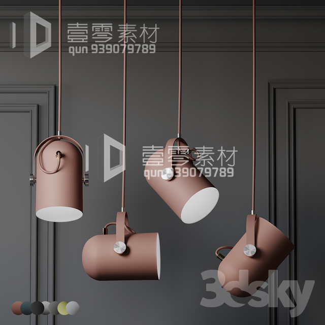 3DSKY MODELS – CEILING LIGHT – No.147 - thumbnail 1