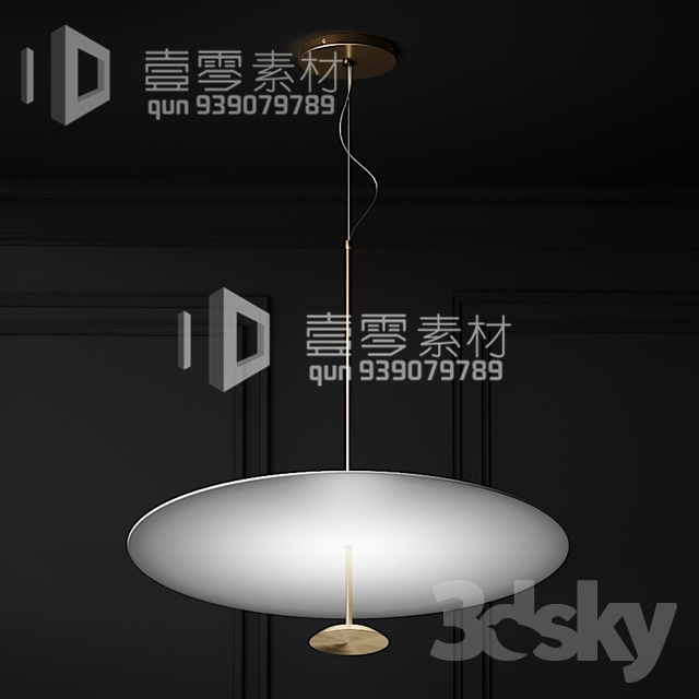 3DSKY MODELS – CEILING LIGHT – No.149 - thumbnail 1