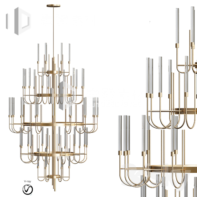 3DSKY MODELS – CEILING LIGHT – No.155 - thumbnail 1