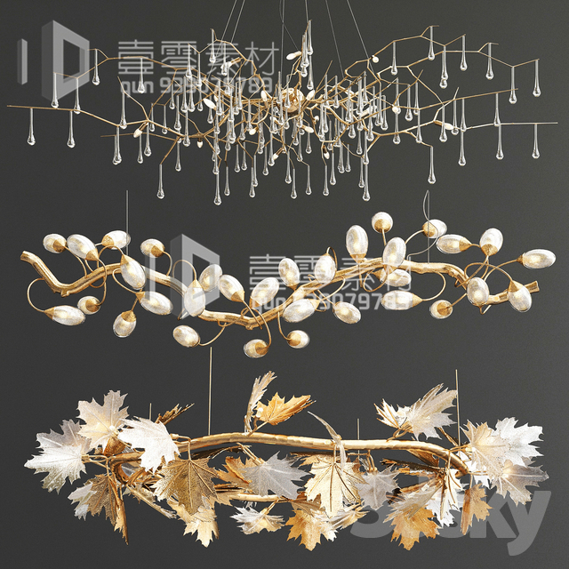 3DSKY MODELS – CEILING LIGHT – No.170 - thumbnail 1