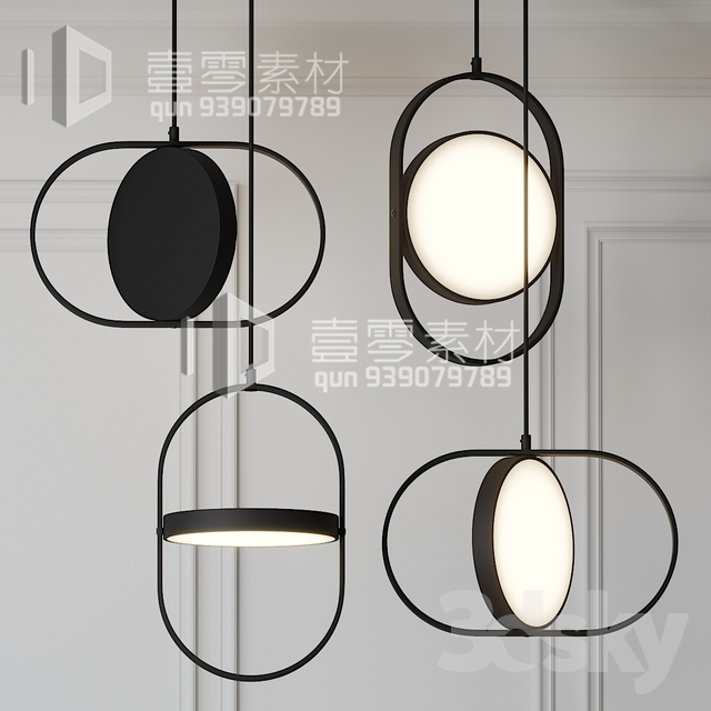 3DSKY MODELS – CEILING LIGHT – No.171 - thumbnail 1