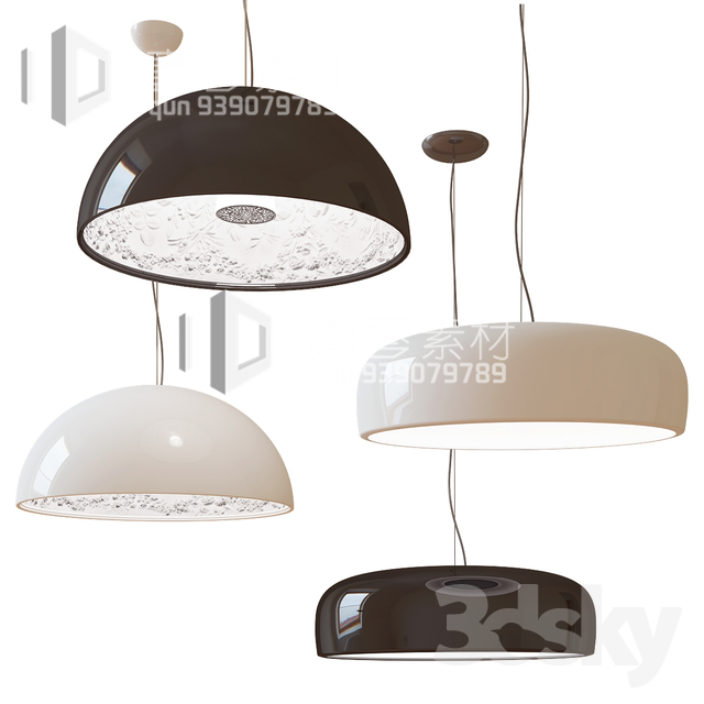 3DSKY MODELS – CEILING LIGHT – No.185 - thumbnail 1