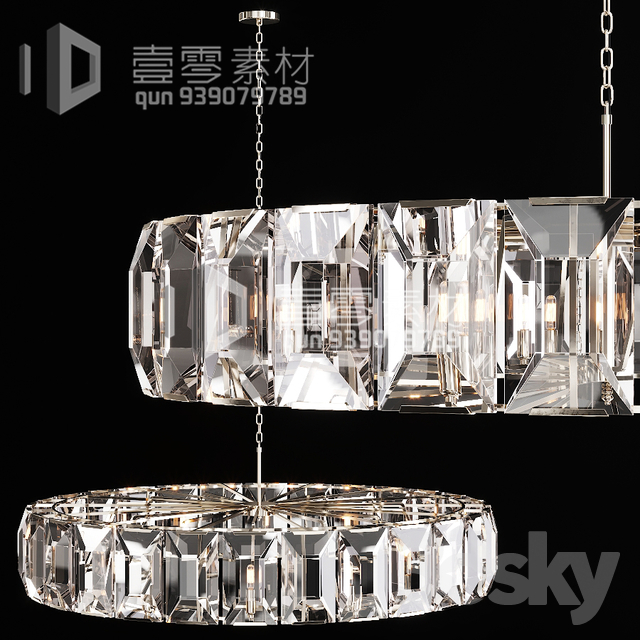 3DSKY MODELS – CEILING LIGHT – No.191 - thumbnail 1