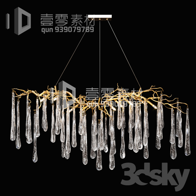 3DSKY MODELS – CEILING LIGHT – No.205 - thumbnail 1