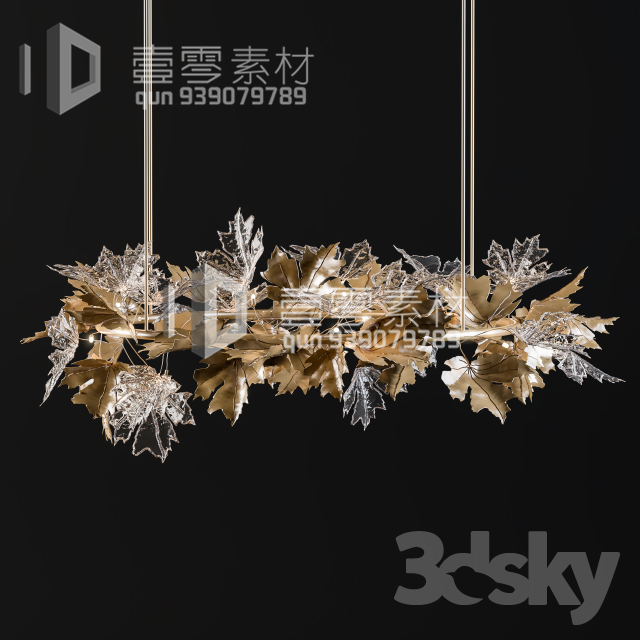 3DSKY MODELS – CEILING LIGHT – No.233 - thumbnail 1