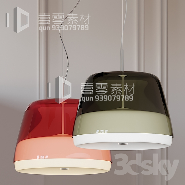 3DSKY MODELS – CEILING LIGHT – No.237 - thumbnail 1