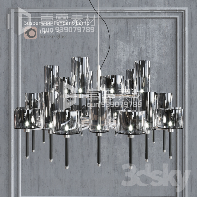 3DSKY MODELS – CEILING LIGHT – No.238 - thumbnail 1