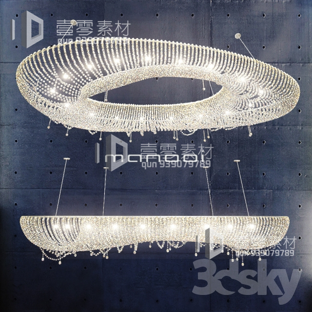 3DSKY MODELS – CEILING LIGHT – No.239 - thumbnail 1