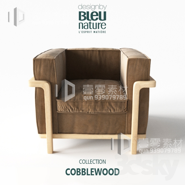 3DSKY MODELS – CHAIR & ARMCHAIR – VOL.05 – No.006 - thumbnail 1