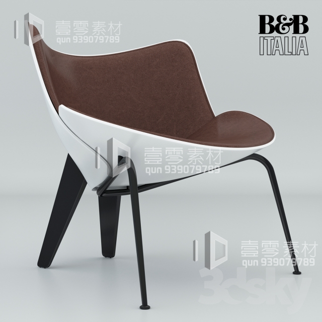 3DSKY MODELS – CHAIR & ARMCHAIR – VOL.05 – No.007 - thumbnail 1