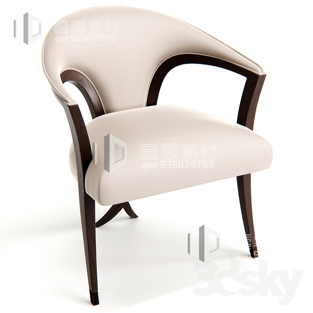 3DSKY MODELS – CHAIR & ARMCHAIR – VOL.05 – No.012 - thumbnail 1