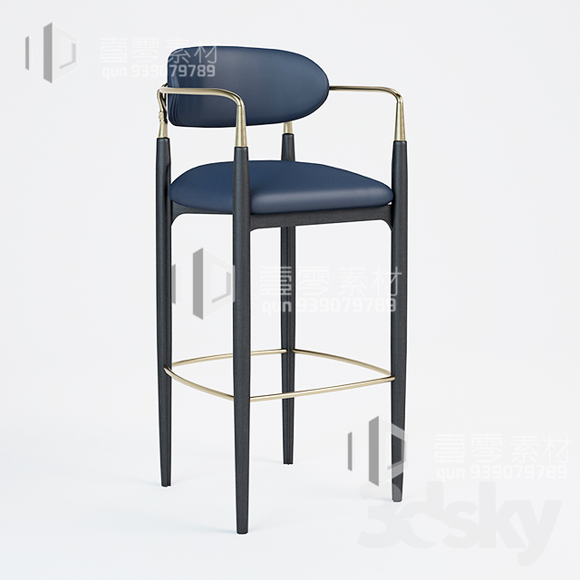 3DSKY MODELS – CHAIR & ARMCHAIR – VOL.05 – No.015 - thumbnail 1