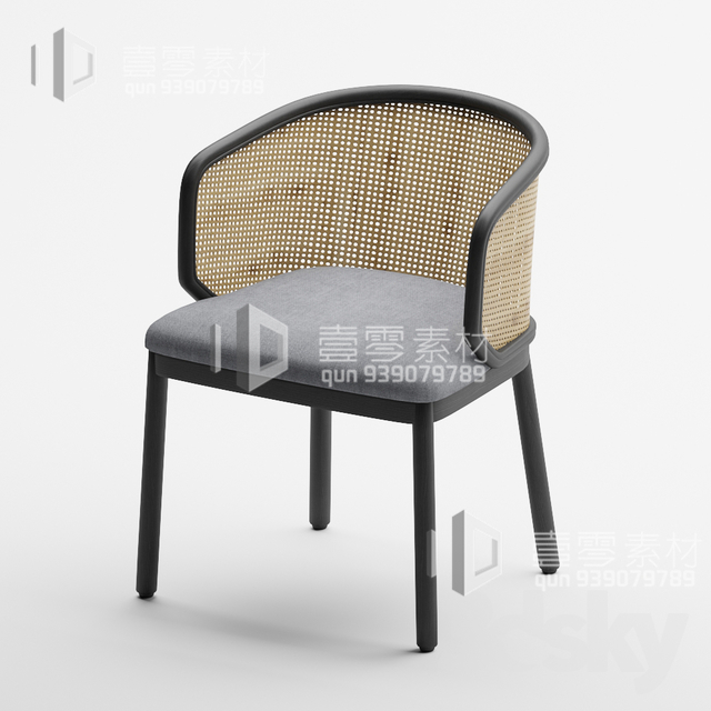 3DSKY MODELS – CHAIR & ARMCHAIR – VOL.05 – No.017 - thumbnail 1