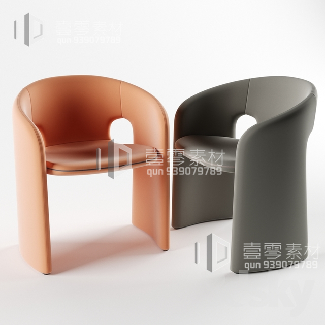 3DSKY MODELS – CHAIR & ARMCHAIR – VOL.05 – No.018 - thumbnail 1