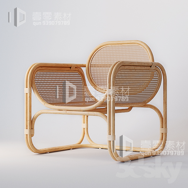 3DSKY MODELS – CHAIR & ARMCHAIR – VOL.05 – No.020 - thumbnail 1