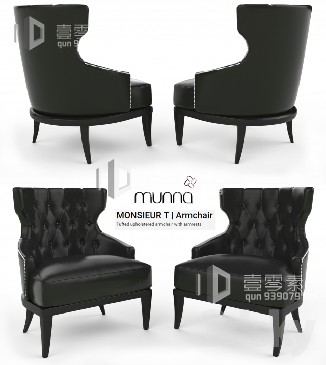 3DSKY MODELS – CHAIR & ARMCHAIR – VOL.05 – No.030 - thumbnail 1