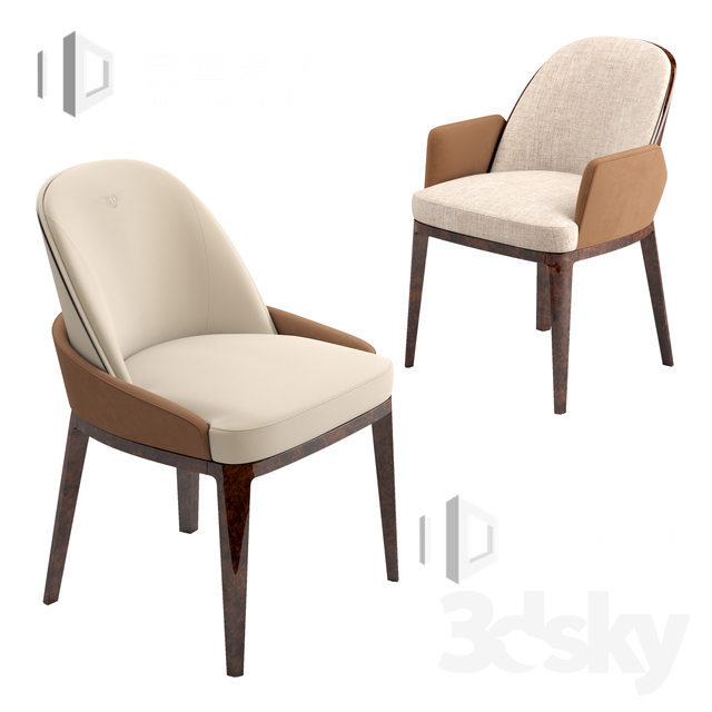 3DSKY MODELS – CHAIR & ARMCHAIR – VOL.06 – No.006 - thumbnail 1